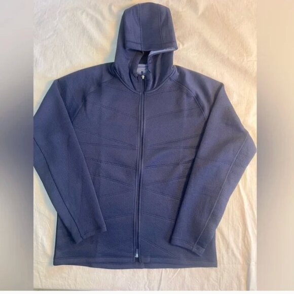 Peter Millar Orion Performance Crown Sport Quilted Hoodie Golf Jacket Navy - Picture 5 of 5